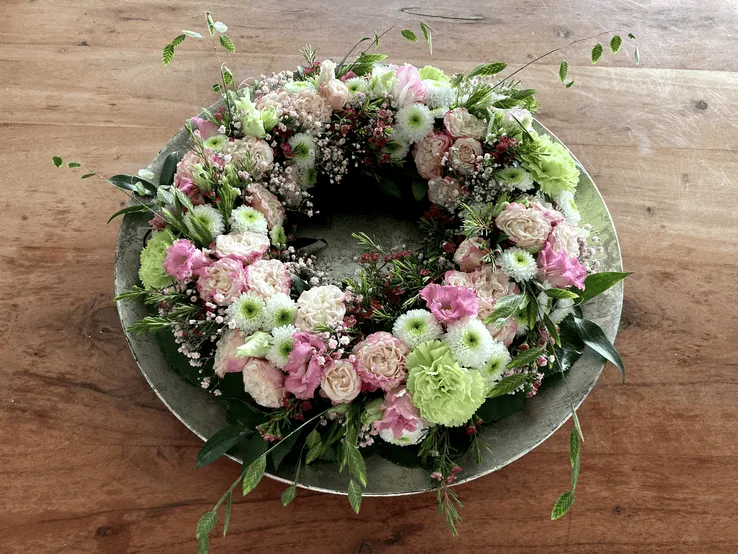Floristisches Werkstück aus Kursarbeit